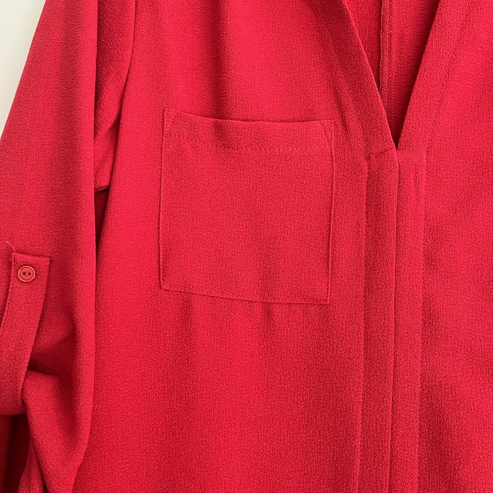 Lush Novak Poppy Red Tunic Dress - Size S - NWOT - Picture 4 of 9